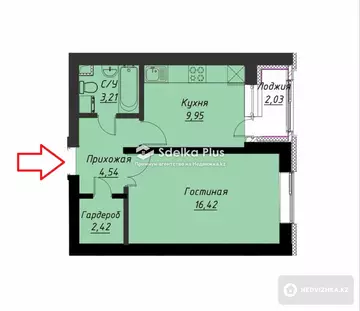 40 м², 1-комнатная квартира, этаж 5 из 5, 40 м², изображение - 18