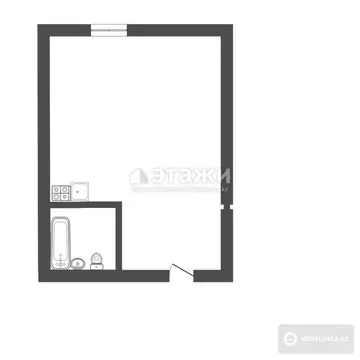 39 м², 1-комнатная квартира, этаж 8 из 10, 39 м², изображение - 15