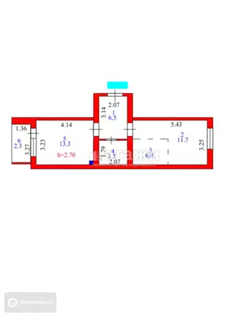 43 м², 2-комнатная квартира, этаж 4 из 10, 43 м², изображение - 4