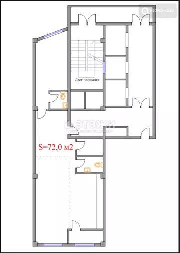 72 м², 2-комнатная квартира, этаж 20 из 30, 72 м², изображение - 17