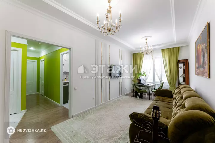62 м², 2-комнатная квартира, этаж 3 из 3, 62 м², изображение - 1