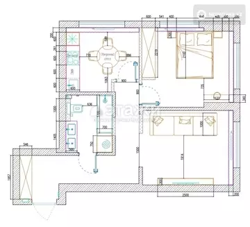 52 м², 2-комнатная квартира, этаж 2 из 9, 52 м², изображение - 21