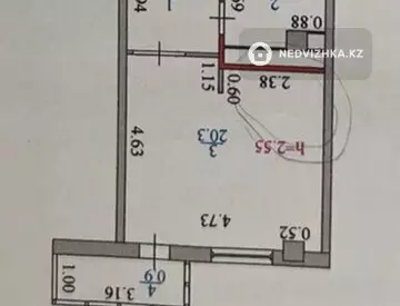 34 м², 1-комнатная квартира, этаж 1 из 12, 34 м², изображение - 8