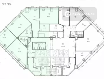 350.3 м², Офисное помещение, этаж 12 из 25, в бизнес-центре, 350 м², на длительный срок, изображение - 6
