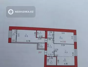 75.5 м², 3-комнатная квартира, этаж 9 из 12, 76 м², изображение - 12