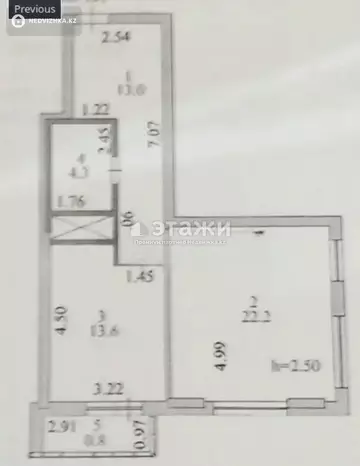 55 м², 1-комнатная квартира, этаж 16 из 24, 55 м², изображение - 4