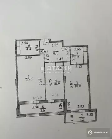 71 м², 2-комнатная квартира, этаж 7 из 8, 71 м², изображение - 10