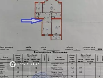 3-комнатная квартира, этаж 9 из 9, 93 м²