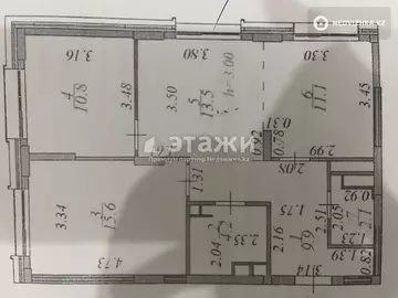 67.8 м², 3-комнатная квартира, этаж 8 из 9, 68 м², изображение - 13
