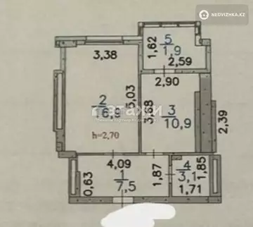 40.3 м², 1-комнатная квартира, этаж 10 из 18, 40 м², изображение - 15