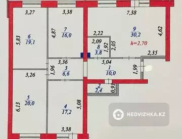129.8 м², 4-комнатная квартира, этаж 2 из 9, 130 м², изображение - 35