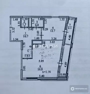2-комнатная квартира, этаж 11 из 13, 68 м²