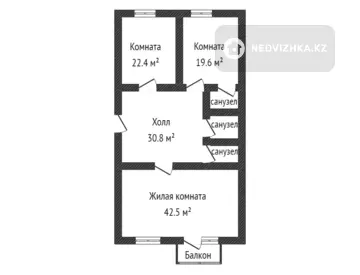 126.7 м², 3-комнатная квартира, этаж 2 из 3, 127 м², изображение - 14