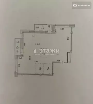1-комнатная квартира, этаж 7 из 7, 113 м²