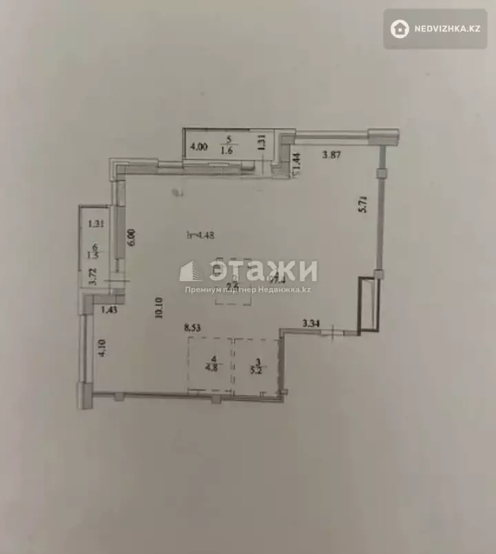113.1 м², 1-комнатная квартира, этаж 7 из 7, 113 м², изображение - 1