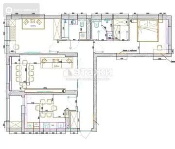 96 м², 3-комнатная квартира, этаж 8 из 9, 96 м², изображение - 55