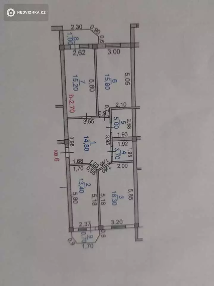 89 м², 3-комнатная квартира, этаж 3 из 5, 89 м², изображение - 1