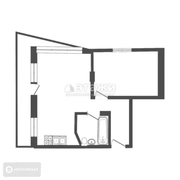 53 м², 2-комнатная квартира, этаж 3 из 12, 53 м², изображение - 21