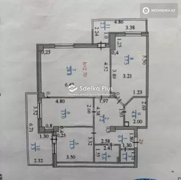 100 м², 3-комнатная квартира, этаж 6 из 9, 100 м², изображение - 6