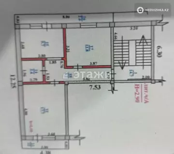 54.8 м², 2-комнатная квартира, этаж 4 из 4, 55 м², изображение - 20