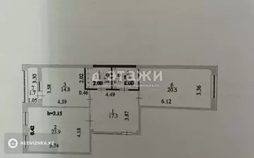 2-комнатная квартира, этаж 5 из 8, 86 м²