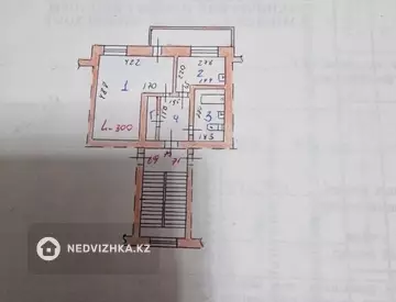 1-комнатная квартира, этаж 4 из 6, 32 м²