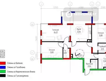 3-комнатная квартира, этаж 3 из 3, 155 м²