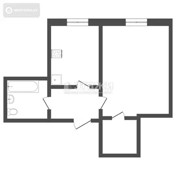 44.5 м², 1-комнатная квартира, этаж 4 из 5, 44 м², изображение - 6