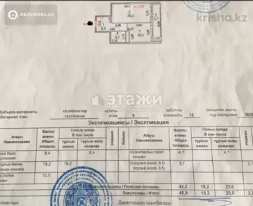 1-комнатная квартира, этаж 6 из 12, 46 м²