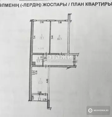 58 м², 2-комнатная квартира, этаж 1 из 6, 58 м², изображение - 6