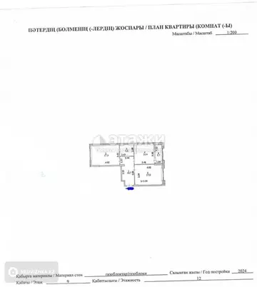 2-комнатная квартира, этаж 9 из 18, 63 м²