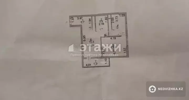 52 м², 2-комнатная квартира, этаж 15 из 16, 52 м², изображение - 1