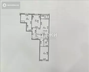 3-комнатная квартира, этаж 6 из 9, 78 м²