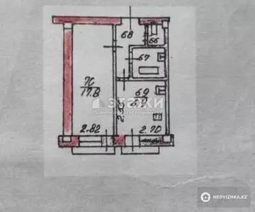 33.4 м², 1-комнатная квартира, этаж 4 из 4, 33 м², изображение - 8