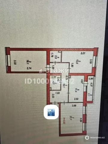 92.3 м², 3-комнатная квартира, этаж 1 из 9, 92 м², изображение - 10