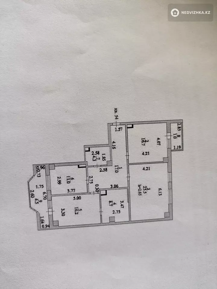 105 м², 3-комнатная квартира, этаж 1 из 9, 105 м², изображение - 1