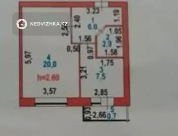 37 м², 1-комнатная квартира, этаж 3 из 6, 37 м², изображение - 3