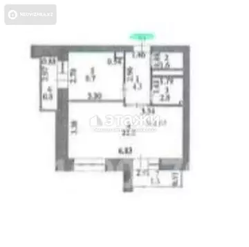 41.7 м², 1-комнатная квартира, этаж 2 из 9, 42 м², изображение - 9