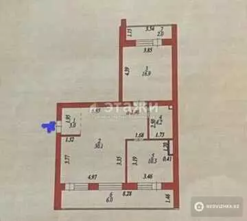 73 м², 2-комнатная квартира, этаж 6 из 7, 73 м², изображение - 6
