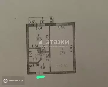 43.6 м², 1-комнатная квартира, этаж 7 из 9, 44 м², изображение - 5