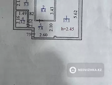 42.5 м², 2-комнатная квартира, этаж 4 из 5, 42 м², изображение - 6