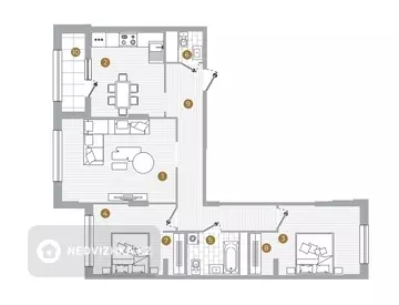 1-комнатная квартира, этаж 3 из 16, 35 м²