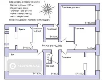 100 м², 4-комнатная квартира, этаж 9 из 9, 100 м², изображение - 20