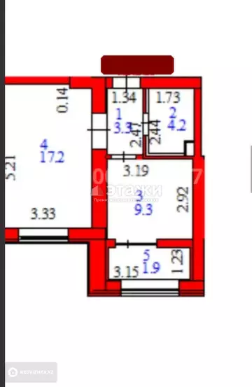 1-комнатная квартира, этаж 4 из 9, 36 м²