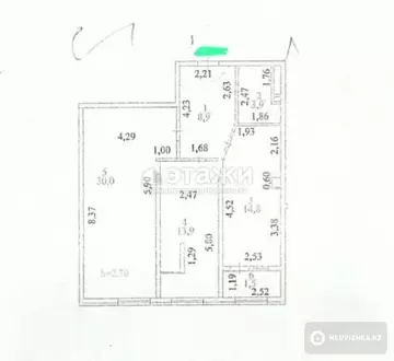 73 м², 2-комнатная квартира, этаж 9 из 19, 73 м², изображение - 18