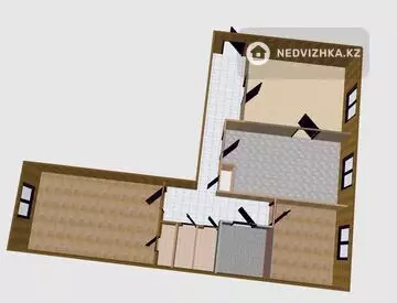 65 м², 3-комнатная квартира, этаж 4 из 4, 65 м², изображение - 16