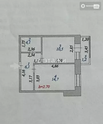 36.6 м², 1-комнатная квартира, этаж 8 из 13, 37 м², изображение - 9