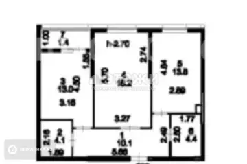 65 м², 2-комнатная квартира, этаж 2 из 12, 65 м², изображение - 36