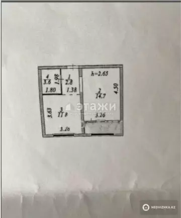 35 м², 1-комнатная квартира, этаж 9 из 19, 35 м², изображение - 8