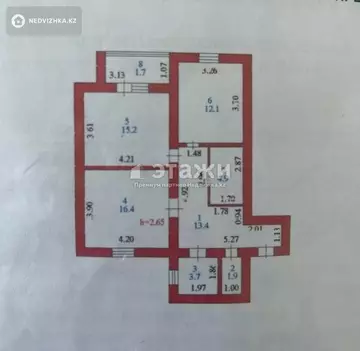 69.3 м², 2-комнатная квартира, этаж 2 из 5, 69 м², изображение - 16
